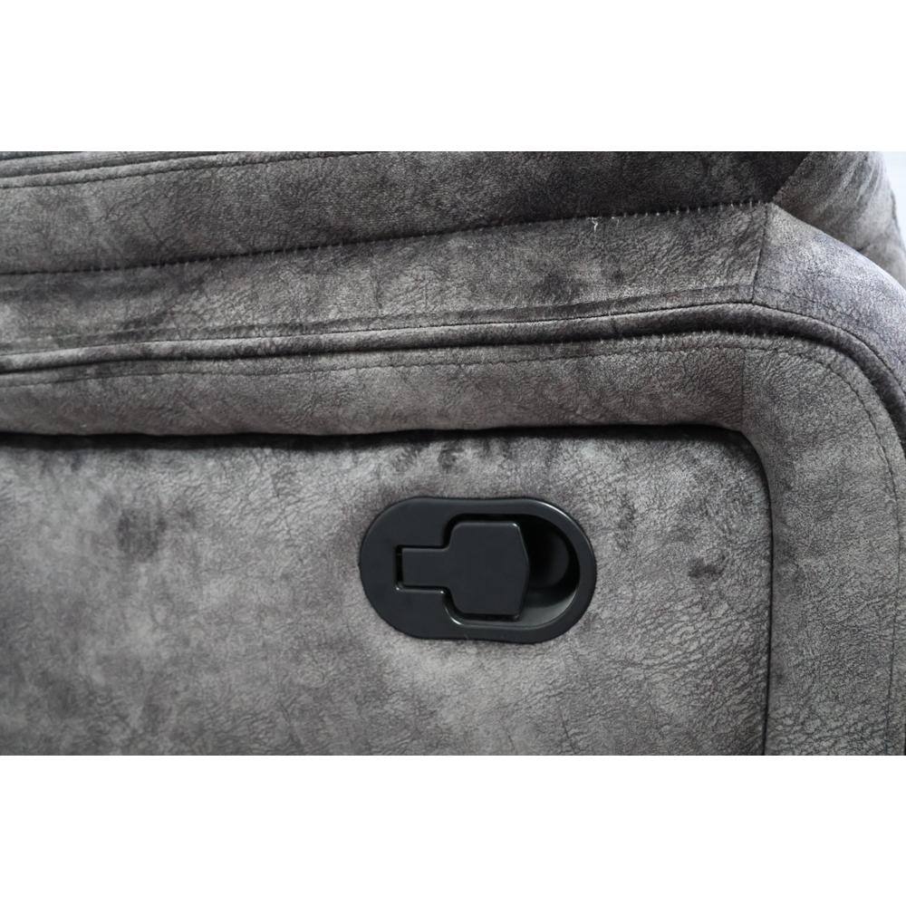 Alt View 1. New Classic Furniture - Park City Glider Recliner-Slate - Grey.
