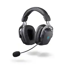 Front. Acer - Predator Galea 570 Wireless Gaming Headset, Bluetooth 2.4GHz and USB-C Wired, Detachable ENC Mic - PHR550 - Black.