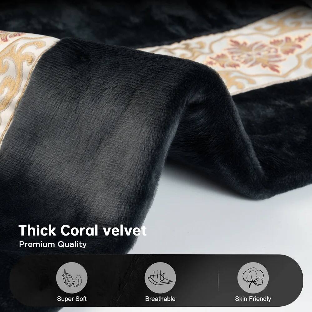 Thick Coral velvet  
Premium Quality  
Super Soft  
Breathable  
Skin Friendly