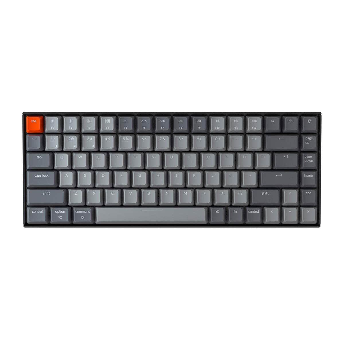 Pacoar Cade - K2 75% Layout Mechanical K Pro Red Switch/white Led Backlit/anti Ghosting/n-key Rollover/84 Key Usb C Wired Computer - Brown Switch