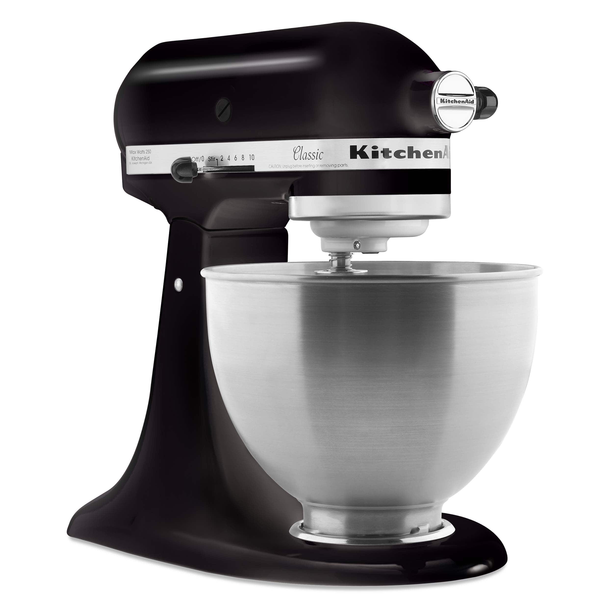 Angle Zoom. KitchenAid - Classic Series 4.5 Quart Tilt-Head Stand Mixer - K45SSOB - Onyx Black.