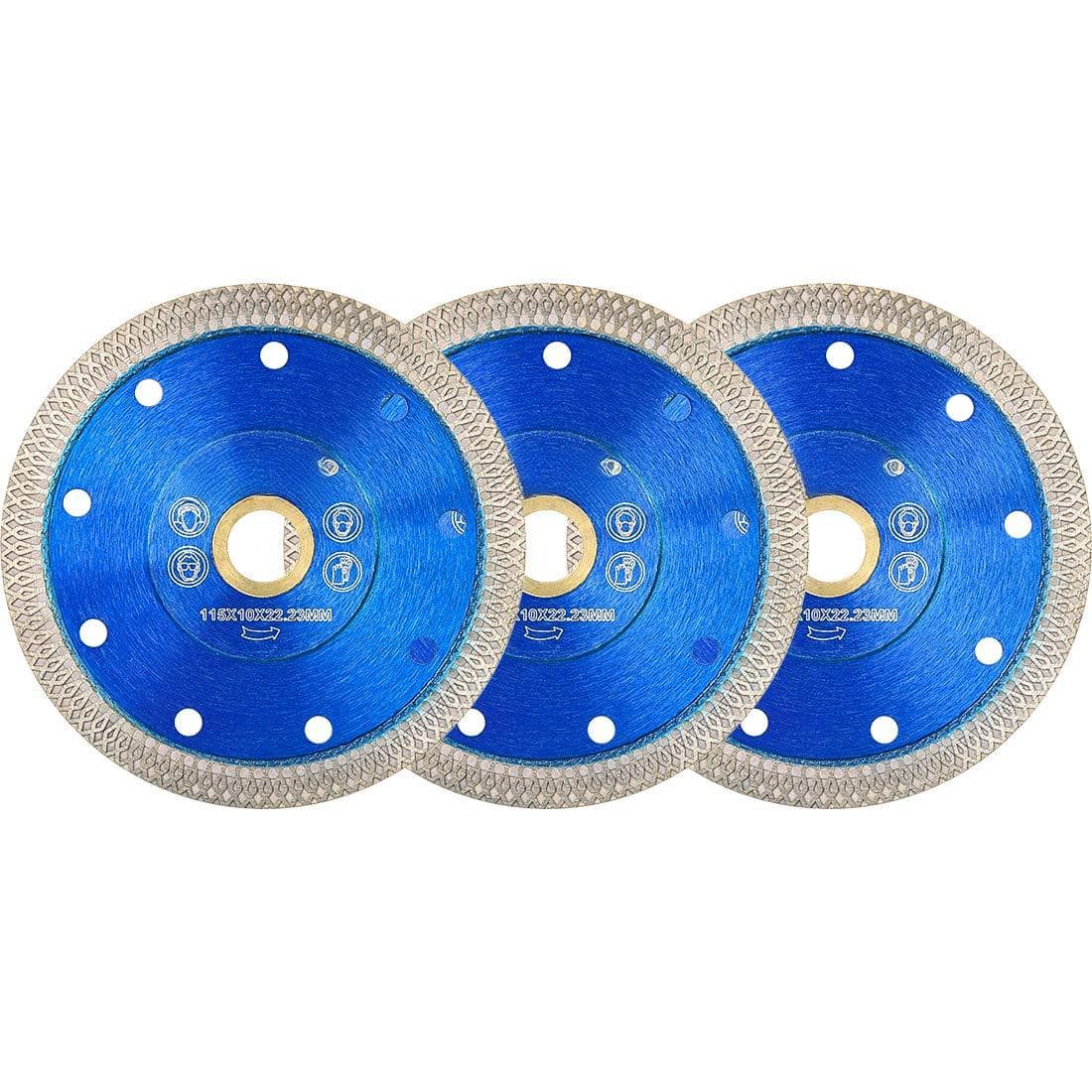 JETRANSPORT - 10pcs 4" Tile For Porcelain Tiles Granite 115mm Angle 【Size & Material】: This tileis made of quality metal all - 4.5“Blue-3PCS