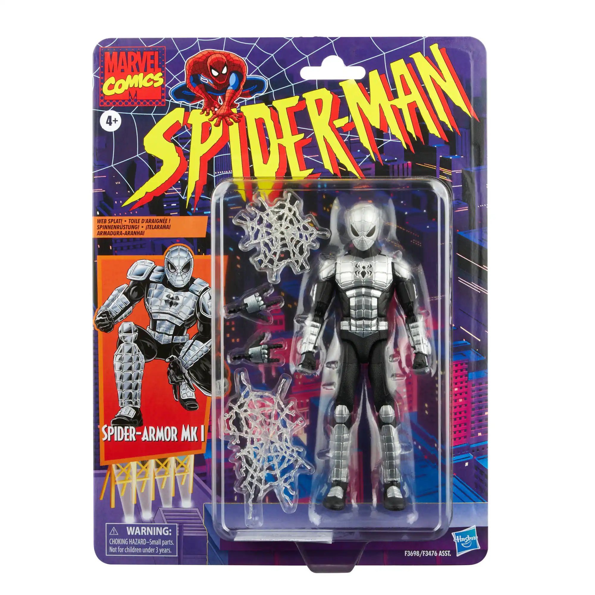 Front. Marvel - Legends Series Spider-Armor Mk I.