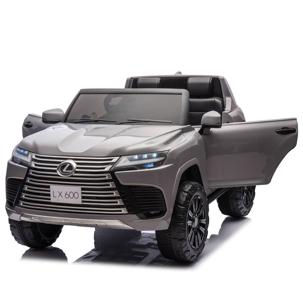 Alt View 10. Ropilly - Ropilly Licensed lexus lx600 ride on car 24V 2-Seater with Remote Control Gray.