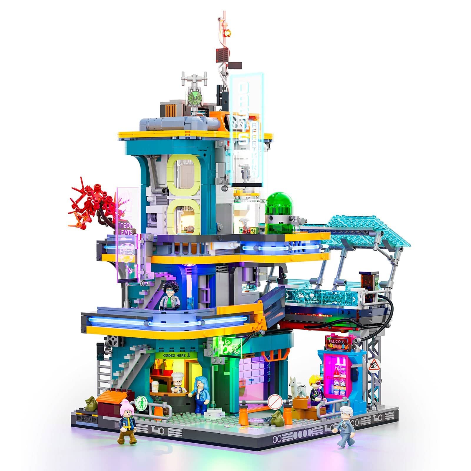 Lumibricks - Cyberpunk Mansion Lighting Building Set, 2524 Pieces LED Future City Display Model Kit for Ages 16+ price history on PriceWatchPro