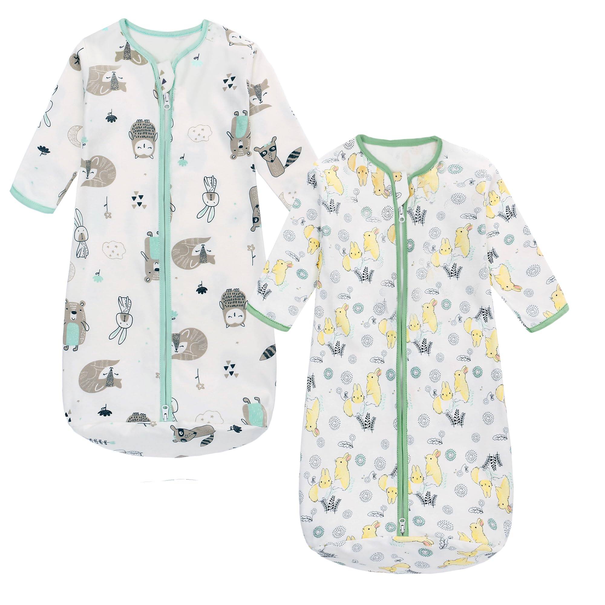 Dapper Styles Long Sleeve Sleep Sack Cotton Wearable Blanket Sleeping ...