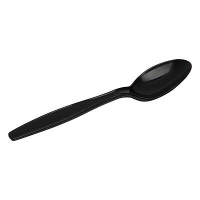 Alt View 5. Dixie - Individually Wrapped Plastic Teaspoon, Heavy-Weight, 1000/Carton - Black.