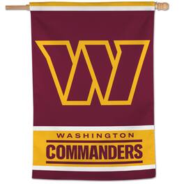 WinCraft - Washington Commanders 28" x 40" Primary Logo Single-Sided Vertical Banner - Multicolor