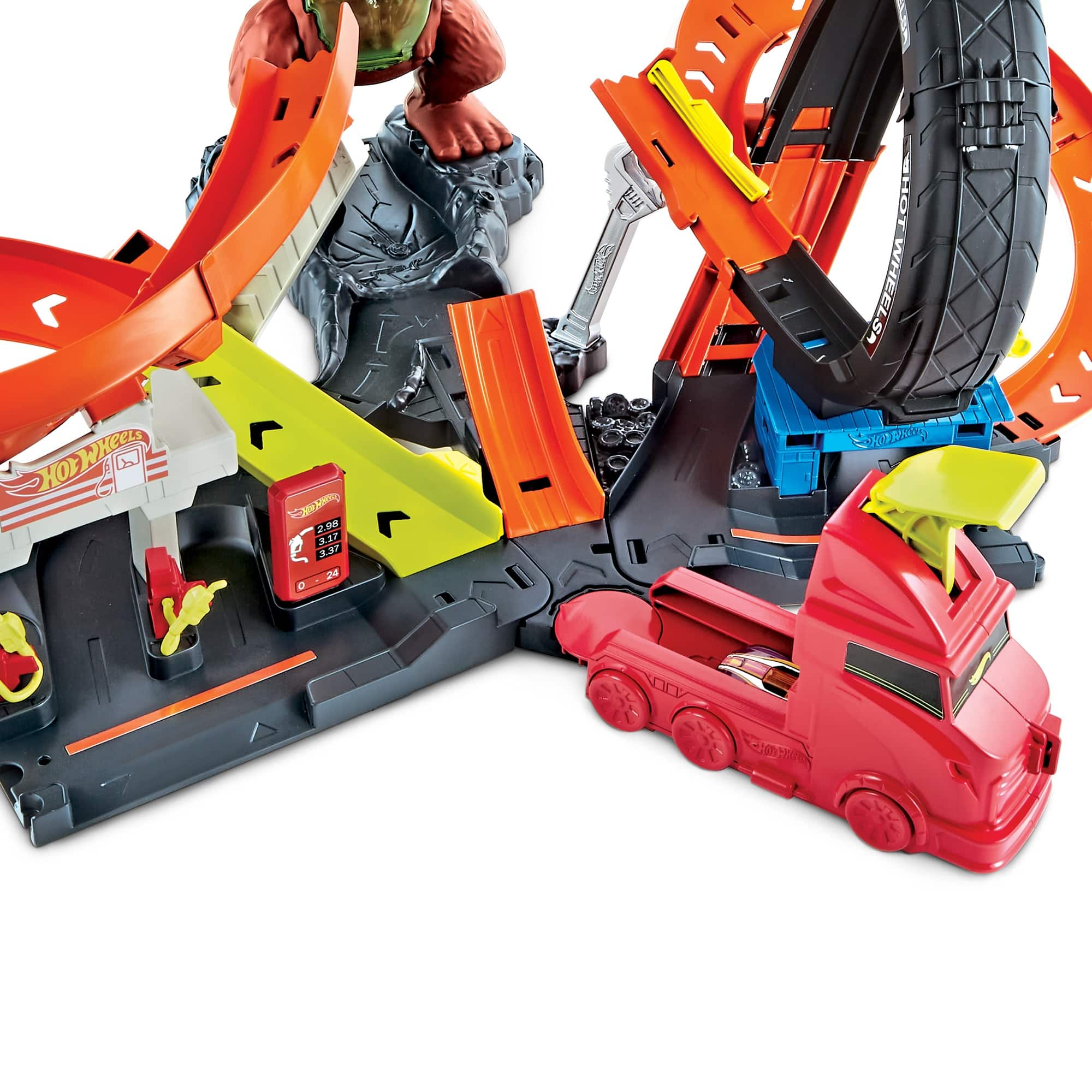 Hot wheels track with gorilla on sale