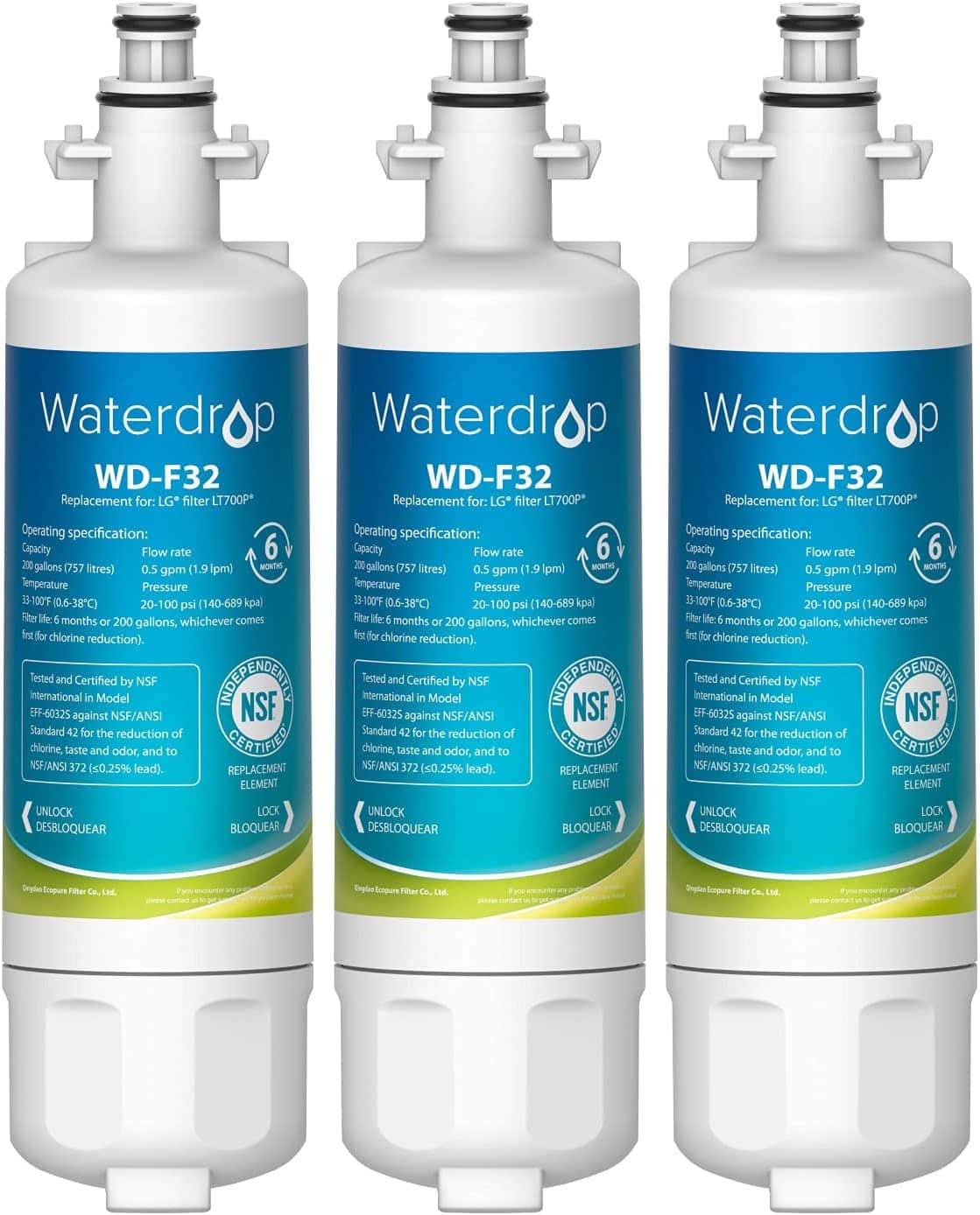 Waterdrop - WD-LT700P-3 Refrigerator Water Filter 3-Pack - White price history on PriceWatchPro