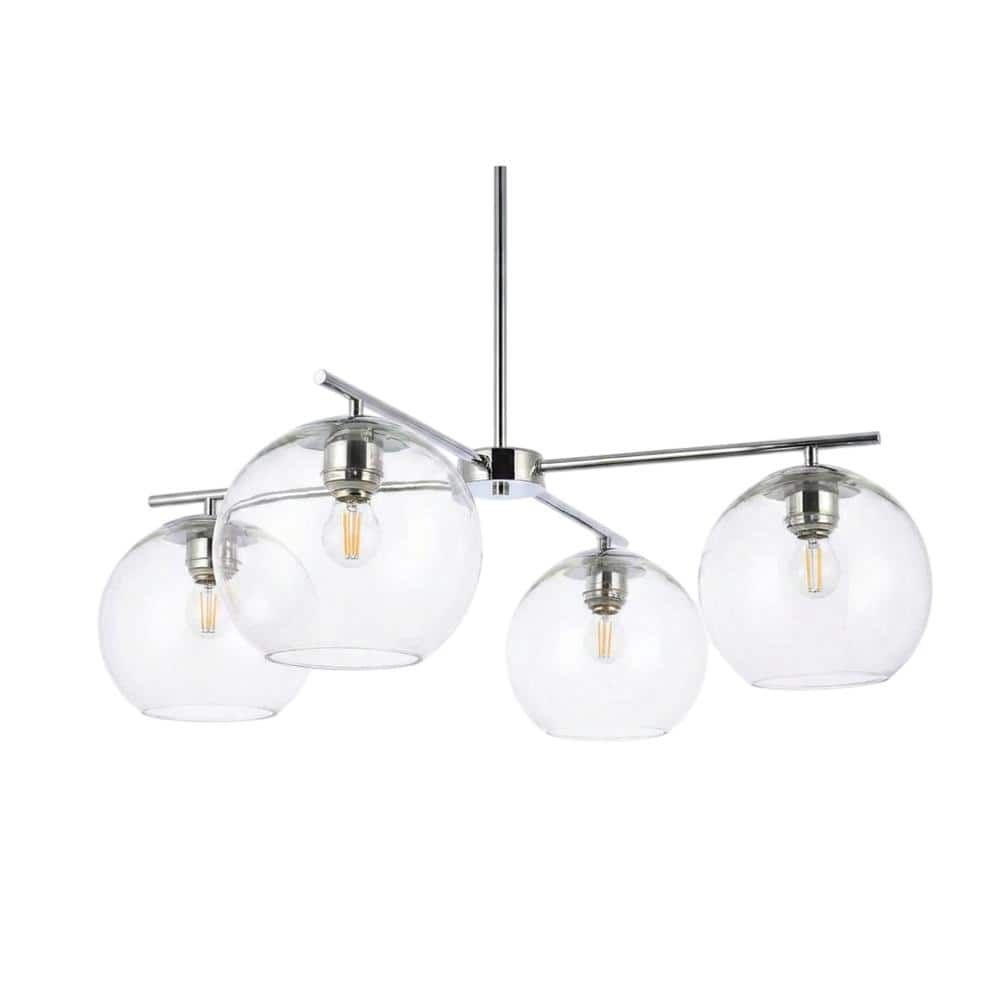 Living District - Opus 4 lights chrome pendant - Chrome And Clear price history on PriceWatchPro