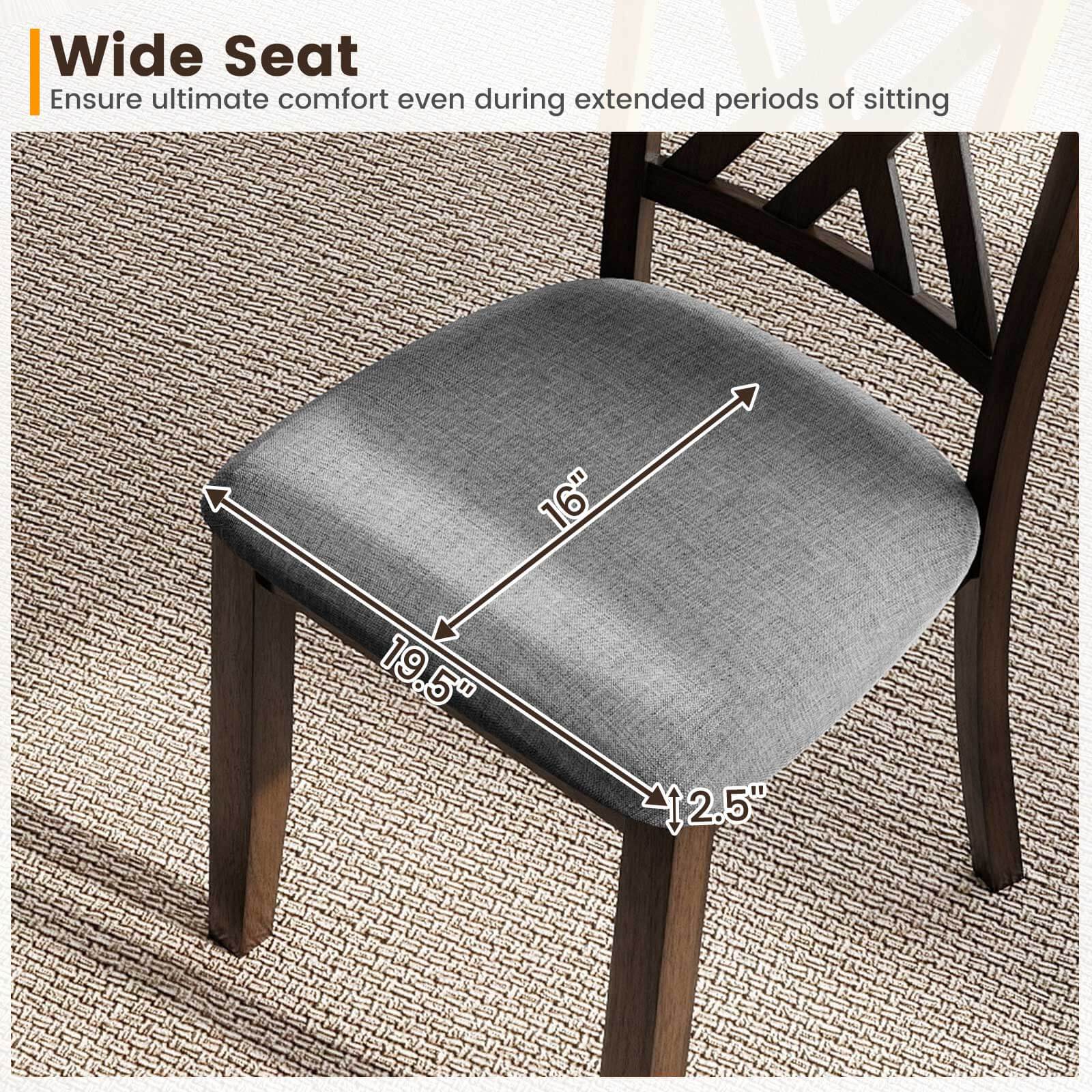 Wide Seat  
Ensure ultimate comfort even during extended periods of sitting  

16"  
19.5"  
2.5"