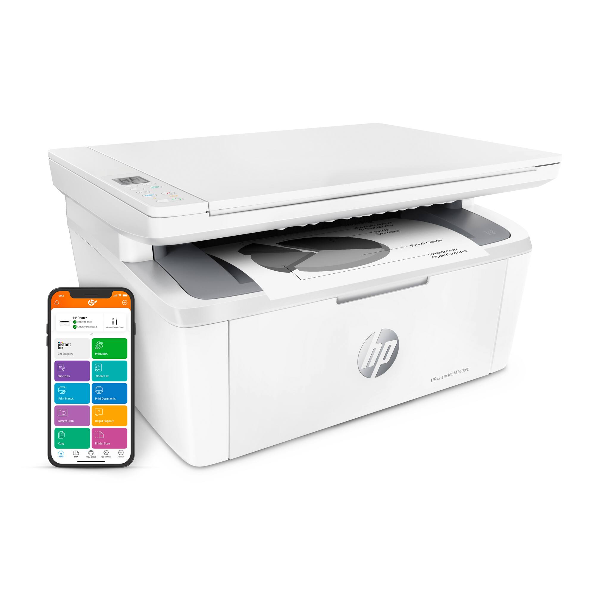 HP - LaserJet M140we Wireless high quality Black and White Laser Printer