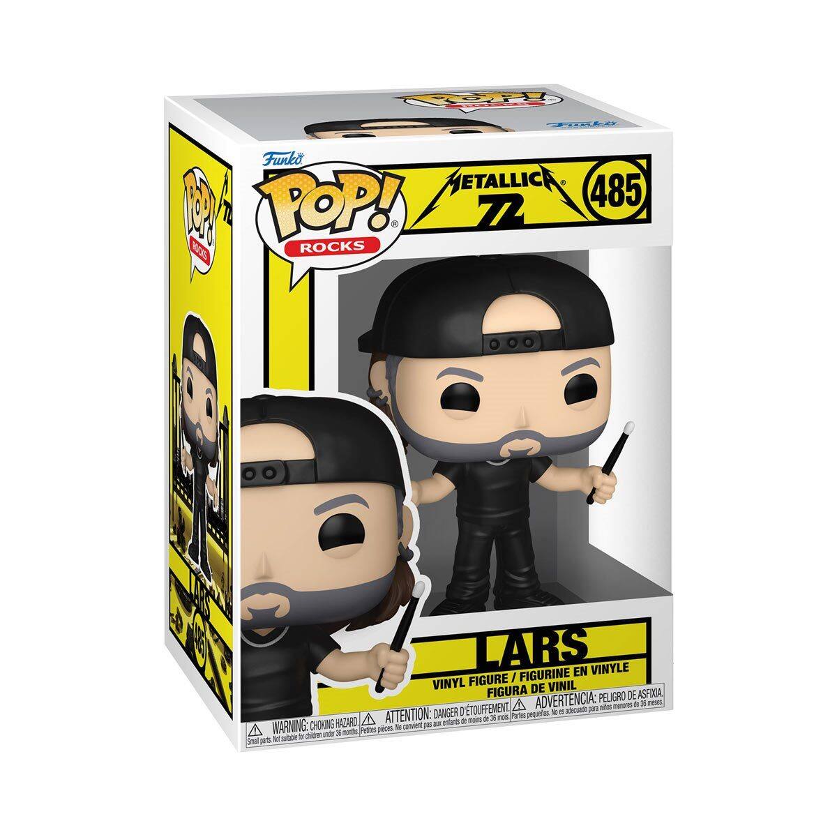 Funko POP! ROCKS  
METALLICA 72  
485  

VINYL FIGURE / FIGURINE EN VINYLE / FIGURA DE VINIL  
WARNING: CHOKING HAZARD - ATTENTION: PELIGRO DE ASFIXIA - ADVERTENCIA: PEQUEÑAS PIEZAS