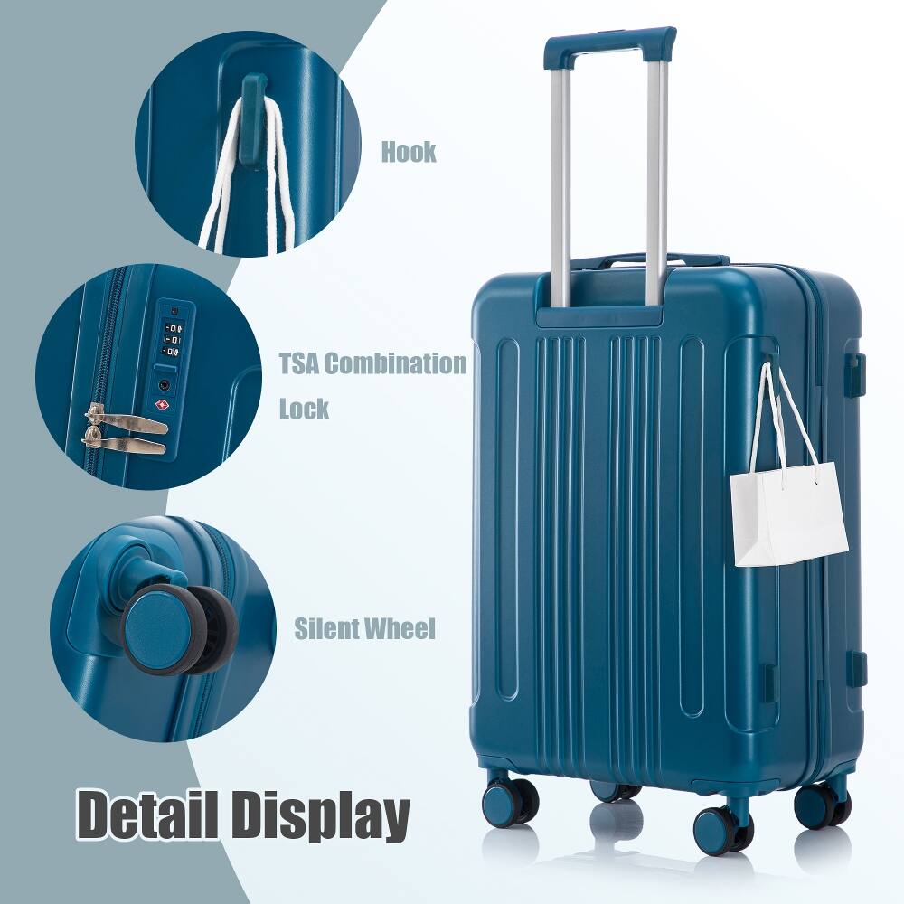 Hook  
TSA Combination Lock  
Silent Wheel  
Detail Display