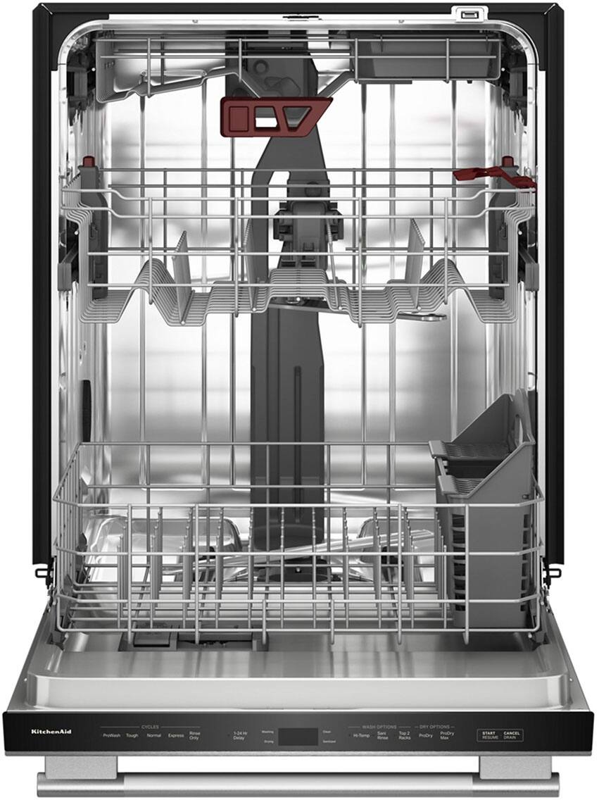 KitchenAid Dishwasher

Cycles:
- Protein
- Tough
- Normal
- Express
- Rinse Only

Wash Options:
- High Temp
- Soak
- Rinse
- Pre-Rinse

Dry Options:
- ProDry
- Max Dry

Start
Cancel
Resume
Drain