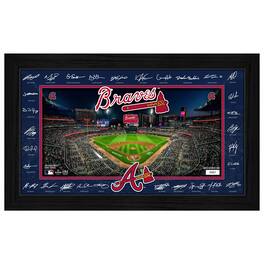 Highland Mint - Atlanta Braves 12" x 20" 2026 Signature Field Photograph - Facsimile Signatures - Multicolor
