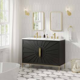 Awaken Bathroom Vanity Basin Included by Modway - White Black