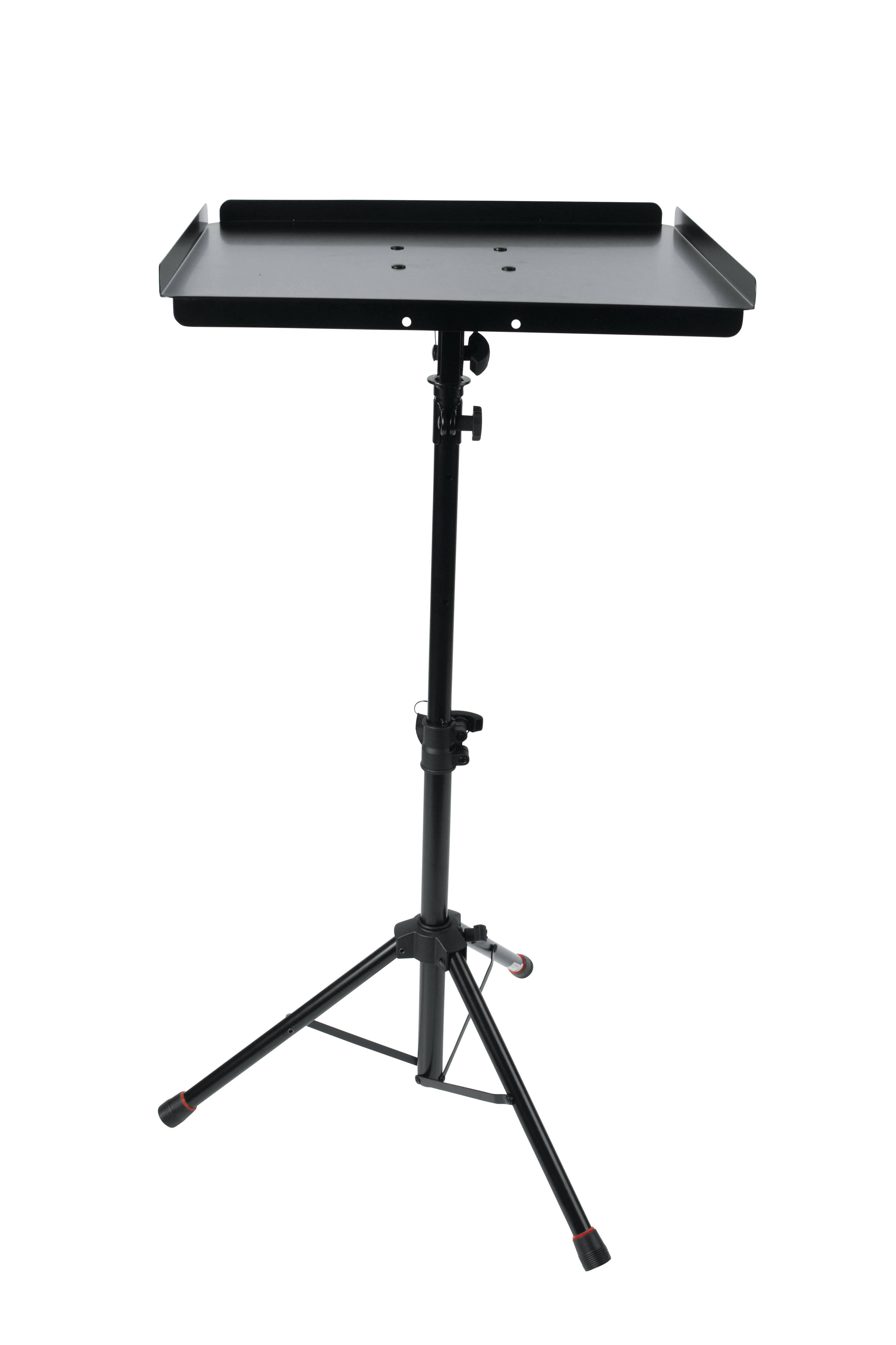 Front. Gator Frameworks - Compact Adjustable Media Tray with Tripod Stand, for Laptops, Projectors, Small Production Samplers & Sheet Music.