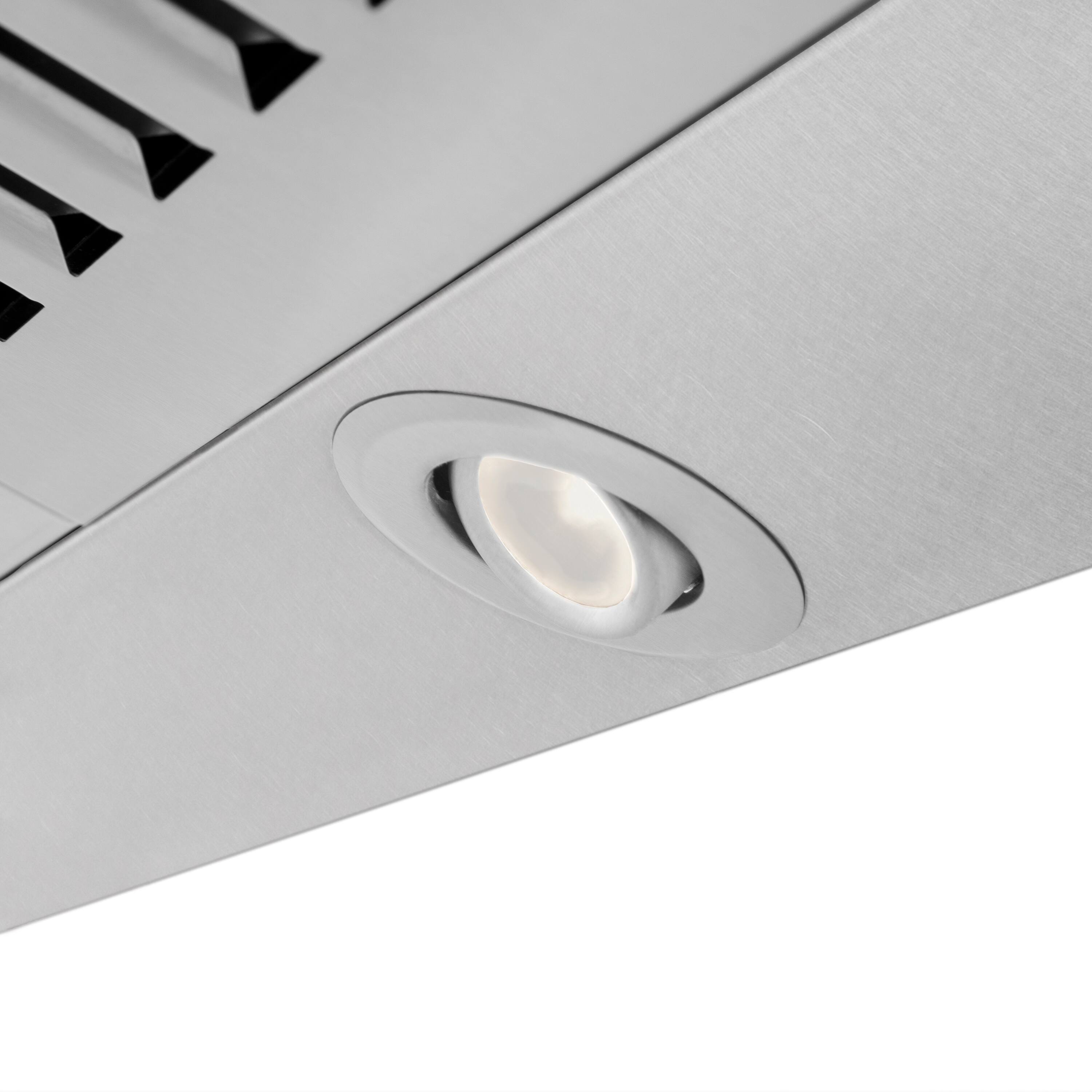 Alt View 4. ZLINE - ZLINE 48 in. Designer Series Satin Stainless Steel Convertible Vent Wall Mount Range Hood (8KBS-48) - Satin Stainless Steel.