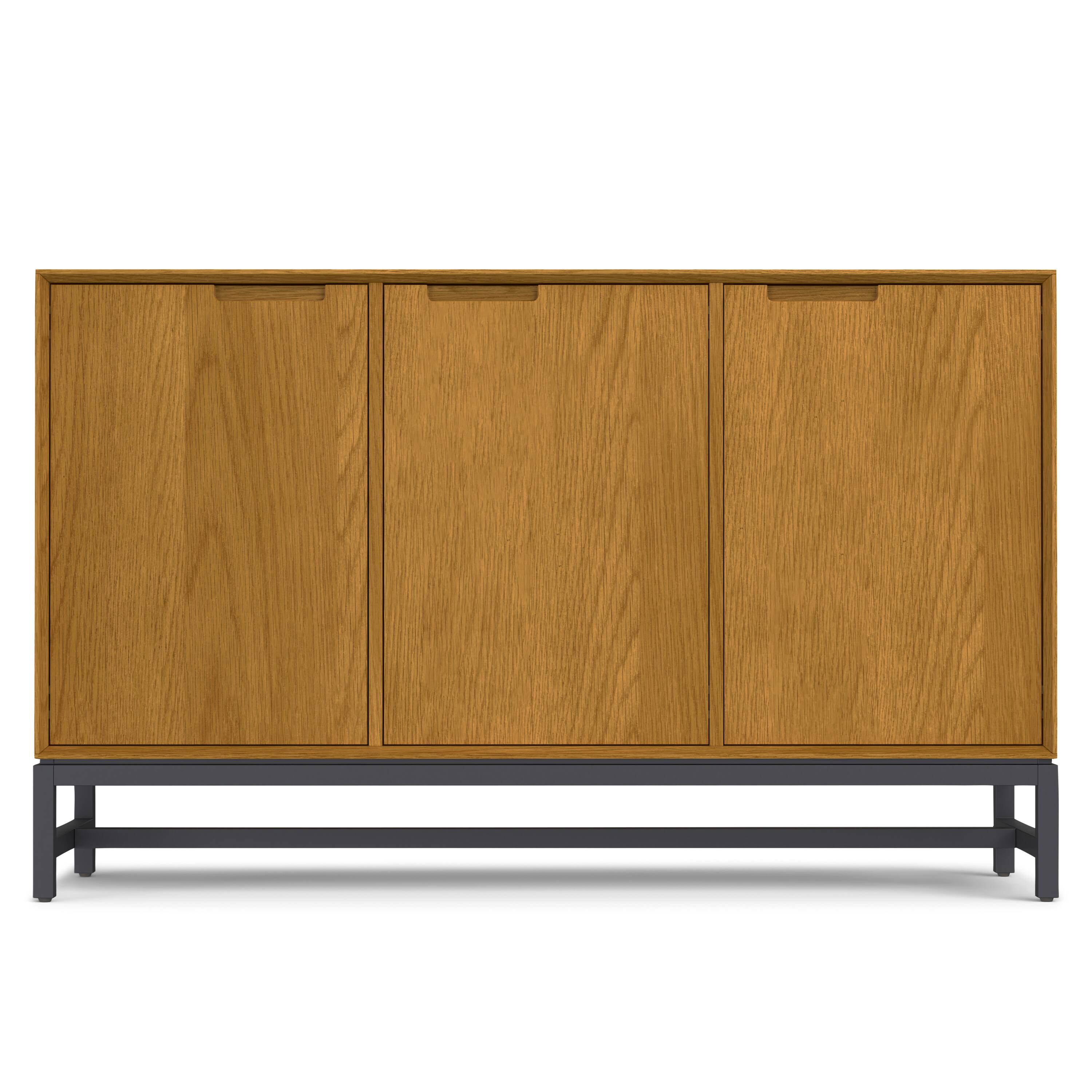Left. Simpli Home - Banting 3 Door Sideboard Buffet in Natural Oak - Natural Oak.