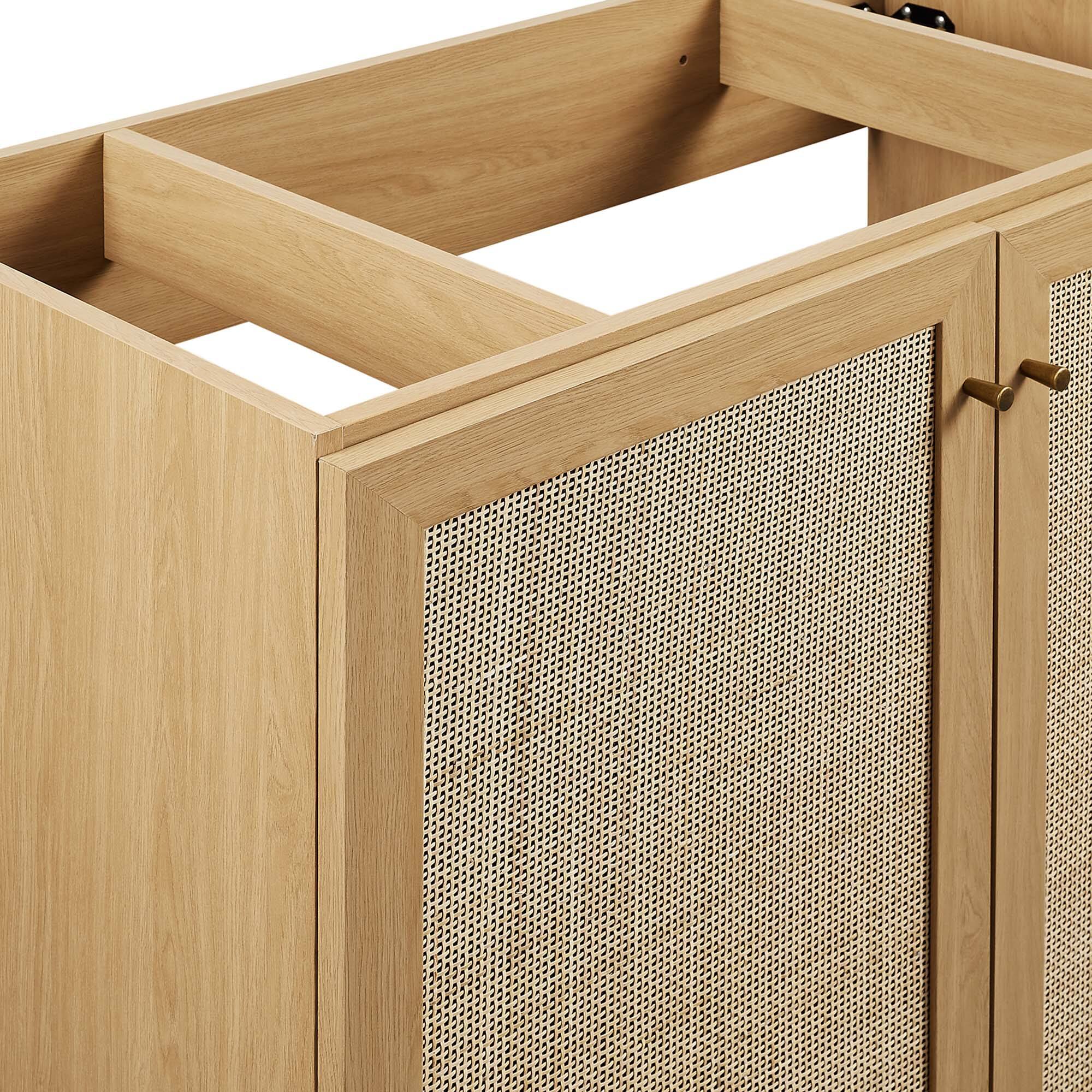 Alt View 7. Modway - Soma Bathroom Cabinet Basin Not Included by Modway - Oak.