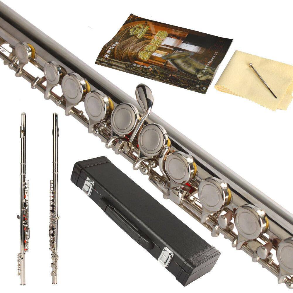 Alt View 2. Winado - C Flutes with E-split, Orchestra Closed Hole Flute Kit for Beginners & Professionals, 16 Keys Musical Nickel Flute.