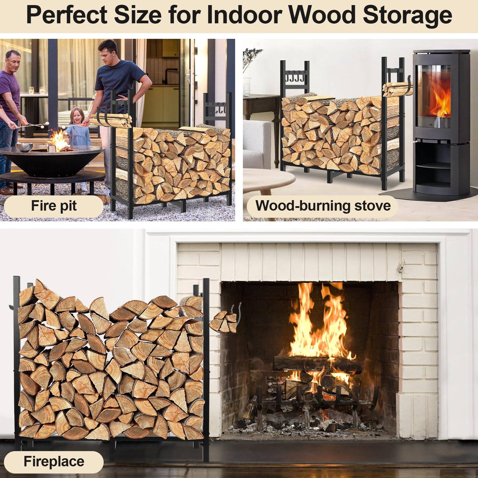 Perfect Size for Indoor Wood Storage

Fire pit

Wood-burning stove

Fireplace
