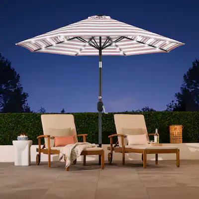 10ft sqare titlt patio umbrella Patio Umbrella Tilt Metal 10ft 8-Rib