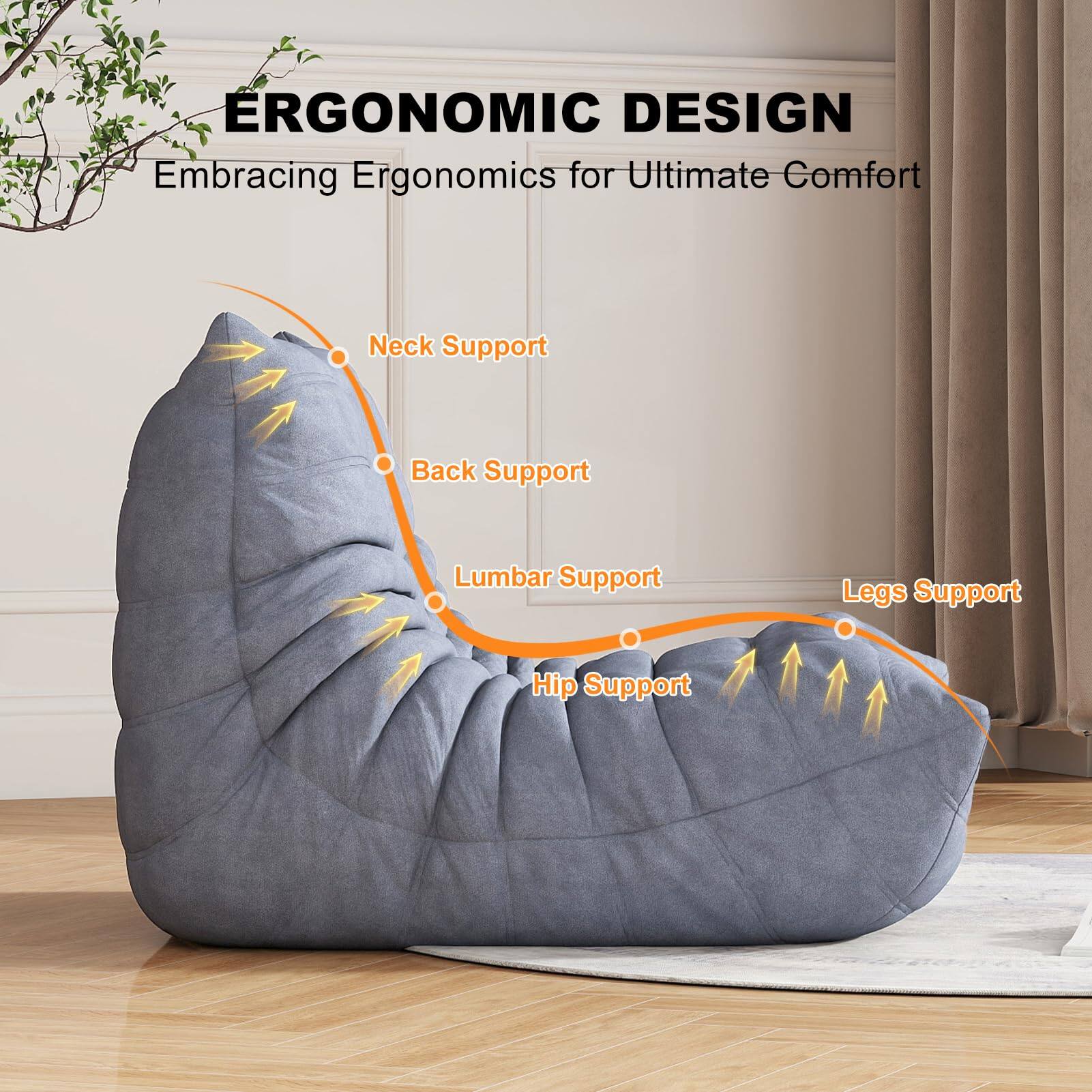 ERGONOMIC DESIGN  
Embracing Ergonomics for Ultimate Comfort  

- Neck Support  
- Back Support  
- Lumbar Support  
- Hip Support  
- Legs Support