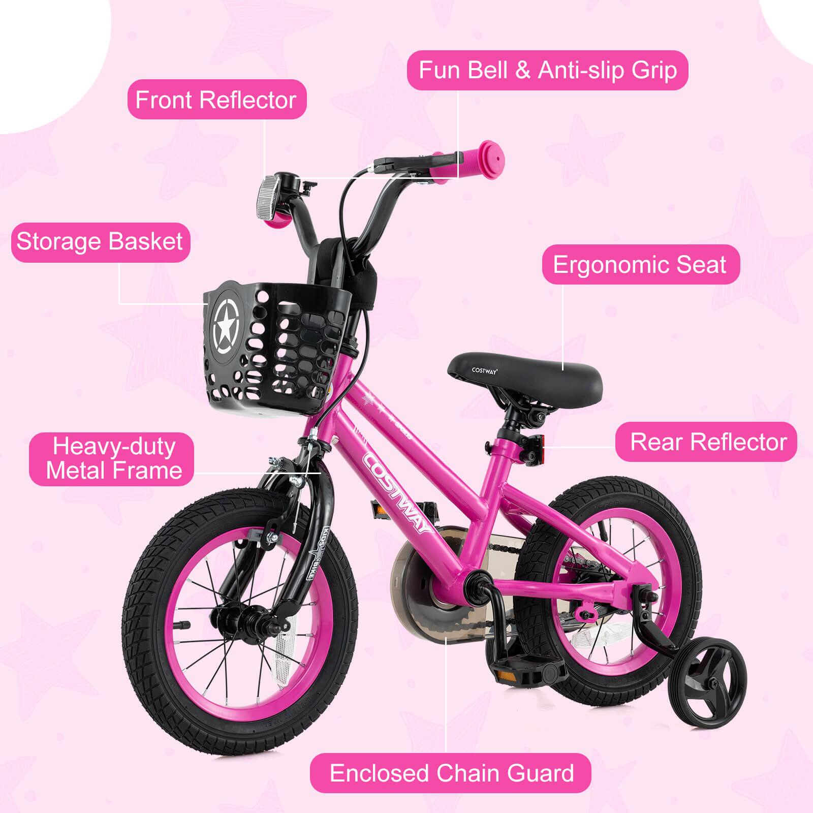 - Front Reflector
- Fun Bell & Anti-slip Grip
- Storage Basket
- Ergonomic Seat
- Heavy-duty Metal Frame
- Rear Reflector
- Enclosed Chain Guard