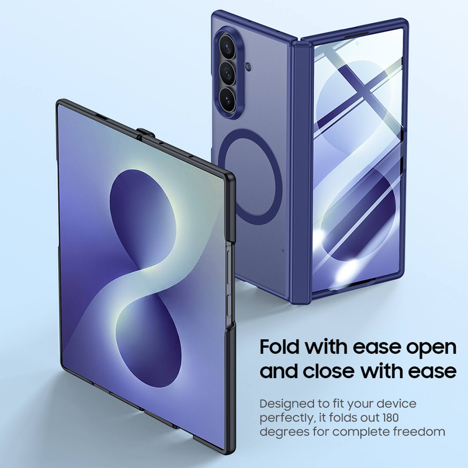 Fold with ease open and close with ease

Designed to fit your device perfectly, it folds out 180 degrees for complete freedom