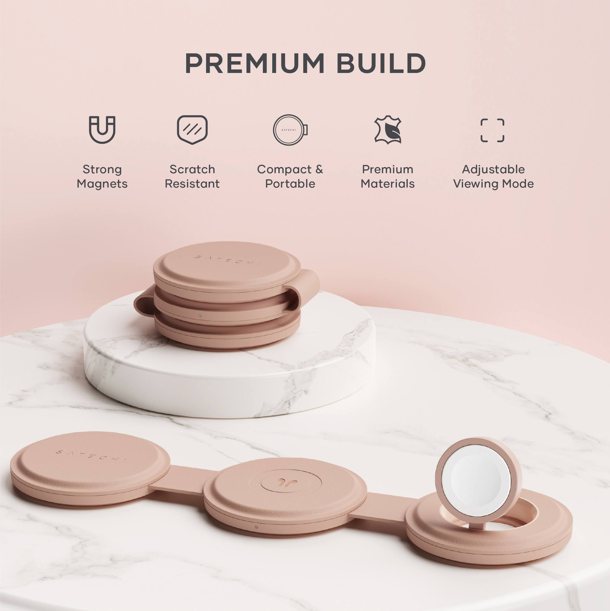 PREMIUM BUILD

- Strong Magnets
- Scratch Resistant
- Compact & Portable
- Premium Materials
- Adjustable Viewing Mode