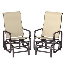 Outsunny - Lounger Chair Set of 2 - Khaki