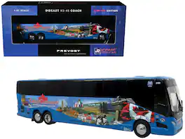 Iconic Replicas - Prevost H3-45 Coach Bus "Great Canadian Coaches" with Graphics Limited Edition 1/87 (HO) - Blue