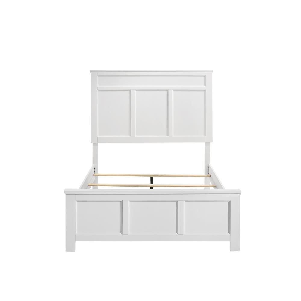 Left. New Classic Furniture - Furniture Andover Traditional Full Size Wood Bed in White - White.