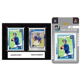 C&I Collectibles - New York Giants 6" x 8" Player Plaque & 2025 Team Trading Card Set - Multicolor