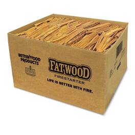 Better Wood Products - Fatwood All Natural Fire Logs, Wood Fire Starter, 25 Pounds