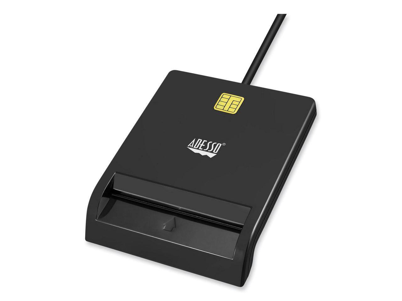 Alt View 7. Adesso - ADESSO SCR-100 ADESSO TAA CAC USB SMART CARD READER, WORKS FOR WINDOWS AND MAC - false.