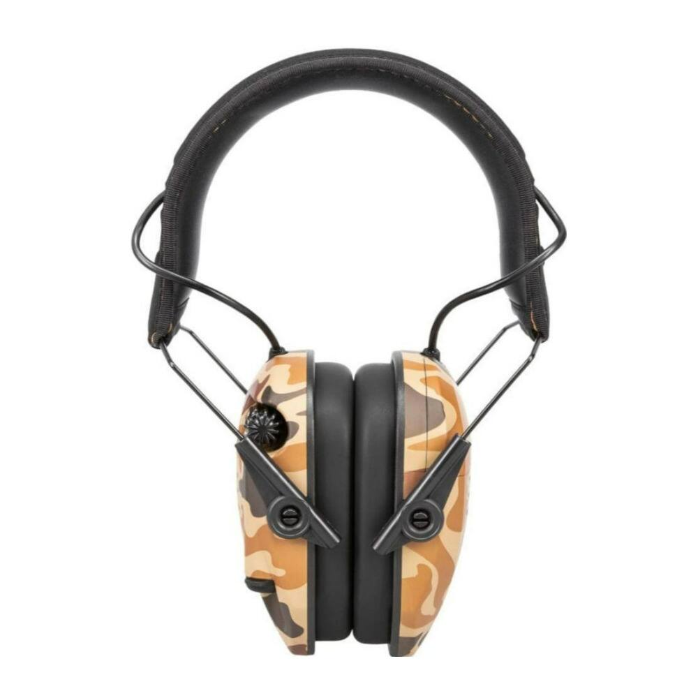 Angle. Walker’s - Walkers Razor Slim Electronic Duck Camo Muff with Full Range Speakers - Camo.
