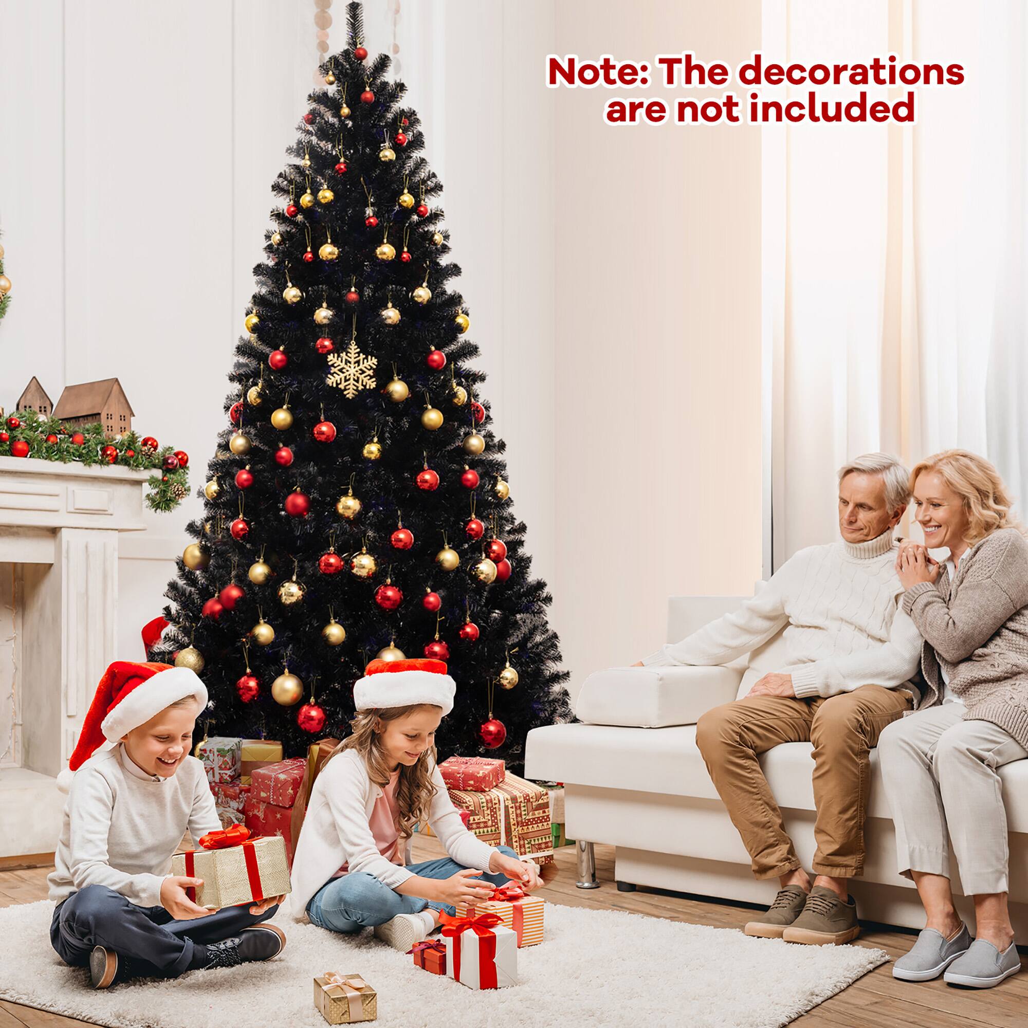 Note: The decorations are not included