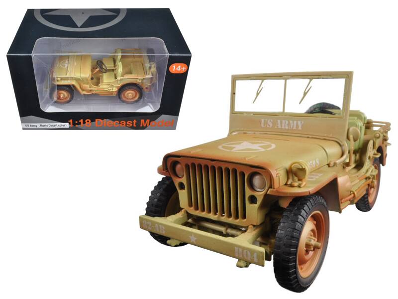 - America G 14+ US Army (Rusty Desert color) 1:18 Diecast Model
- US ARMY
- 159 S
- 82-AB
- HQ4
