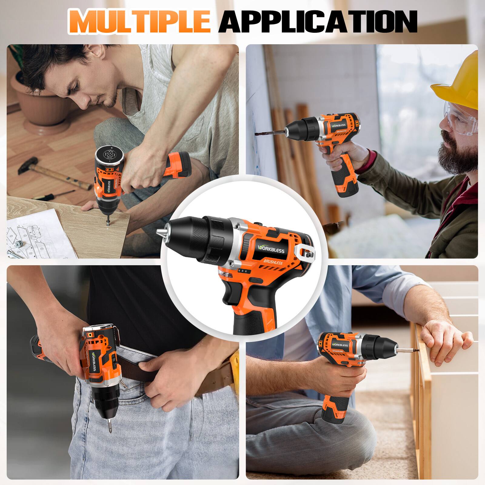 MULTIPLE APPLICATION

WORKLESS BRUSHLESS