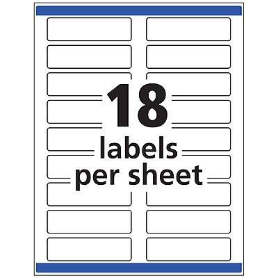 18 labels per sheet