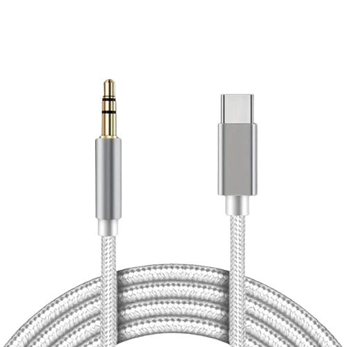 Front. Home Collection - TypeC to Aux Cable USB Type-C Male To 3.5mm Cord Car AUX Music Audio Adapter LOT.
