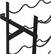Alt View 6. Sorbus - Sorbus Wine Rack Freestanding Floor - Wine Bottle Holder Holds 100 Bottles of Wine - 100 Bottle Capacity Wine Storage - Black.
