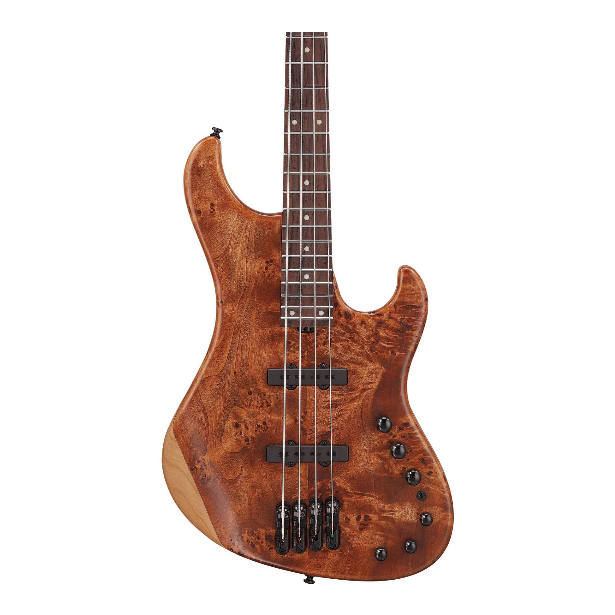 Left. Ibanez - Ibanez MDM1600NML MDM 4str Electric Bass w/Bag - Natural Mocha Low Gloss.