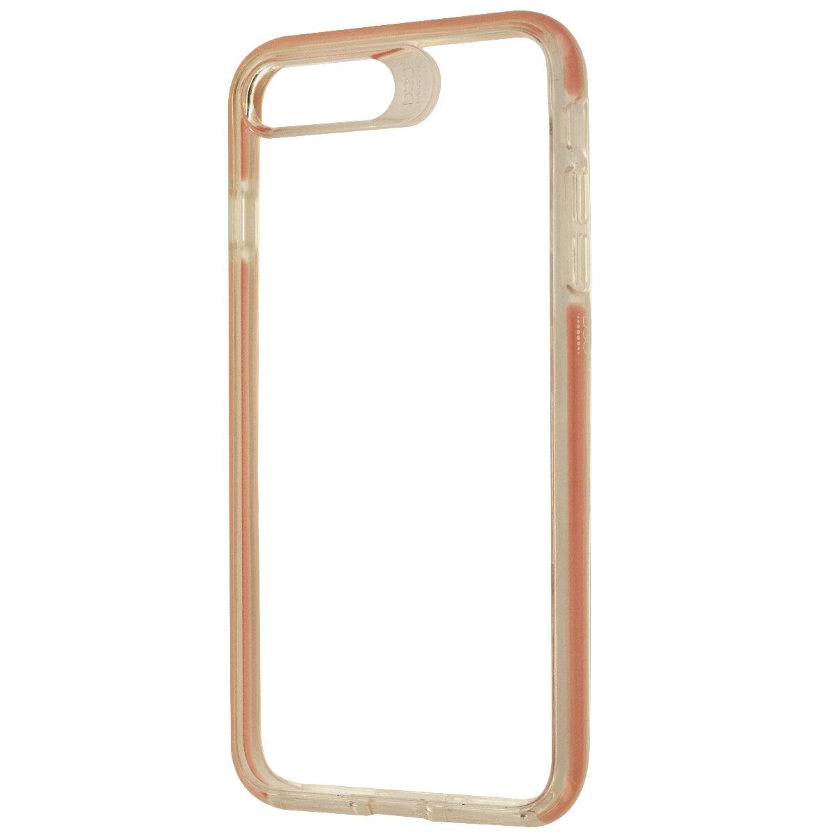 Back. ZAGG - ZAGG D30 Piccadilly Hybrid Case for iPhone 8 Plus/7 Plus - Clear/Pink Rose Gold - Clear/Pink Rose Gold.