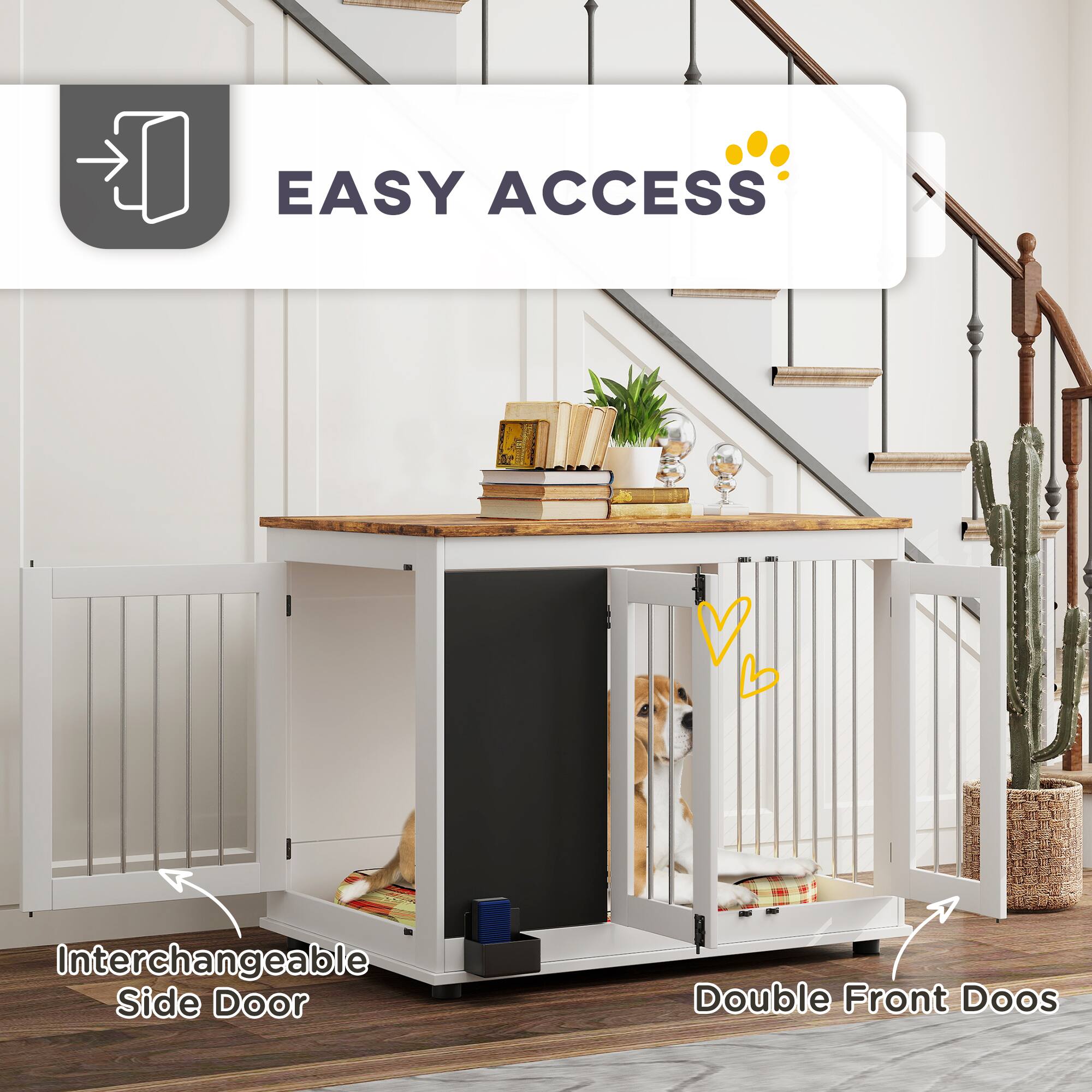 EASY ACCESS

Interchangeable Side Door

Double Front Doors