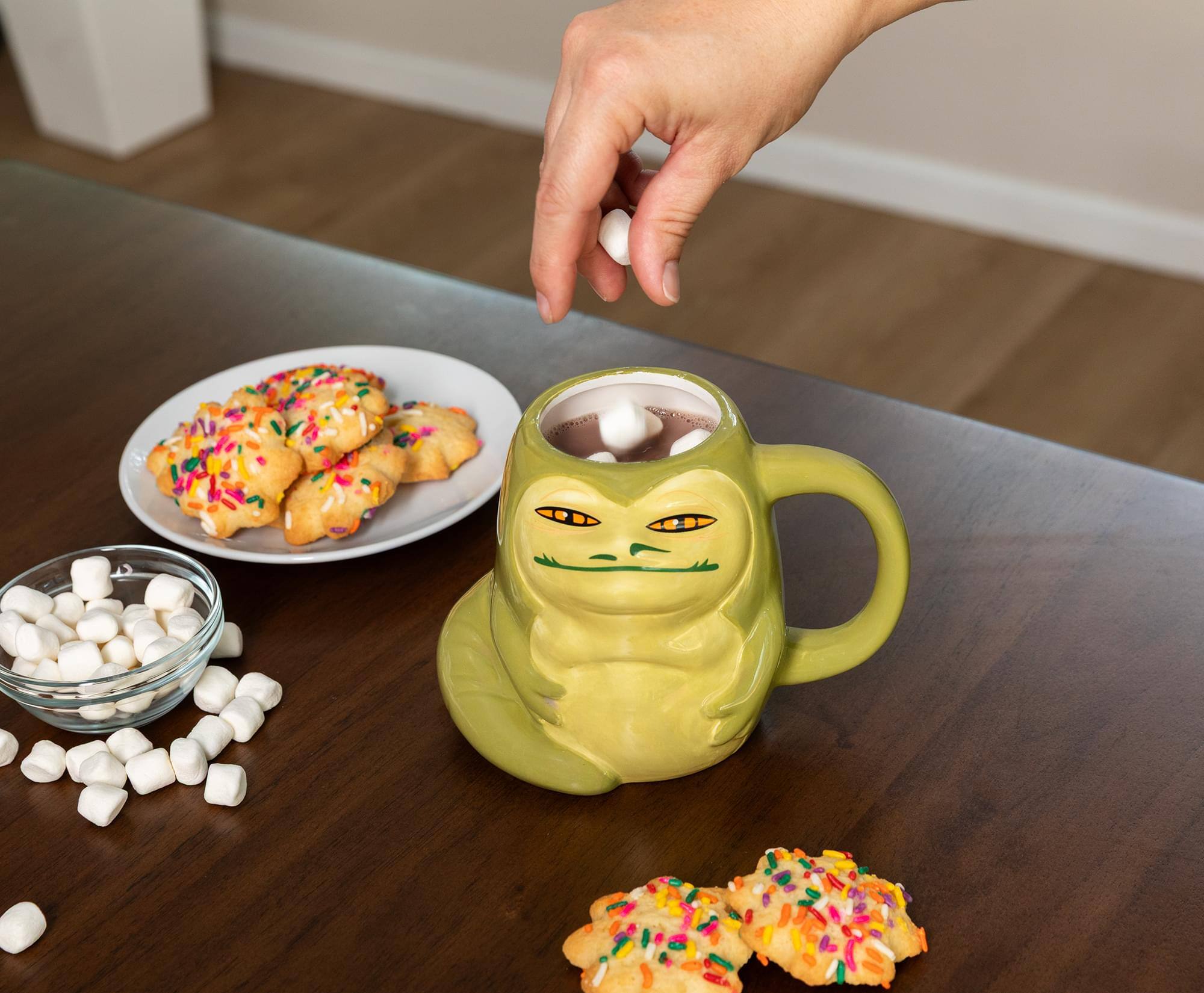 Alt View 5. Silver Buffalo - Star Wars Jabba The Hutt 3D Sculpted Ceramic Mug | Holds 20 Ounces - Brown.